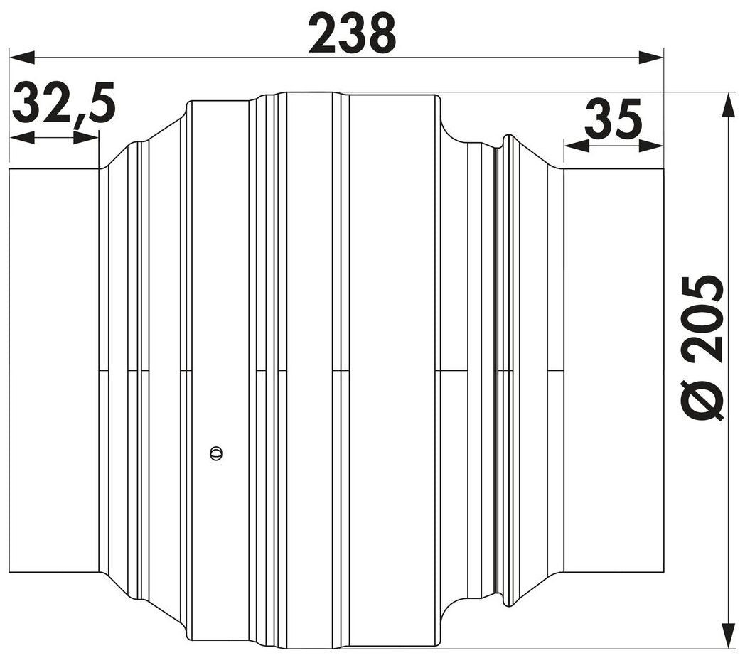 STEEL flow Absperrvorrichtung/Brandschutzklappe 150, verzinkter Stahl