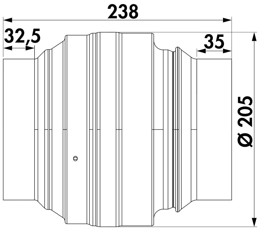 STEEL flow Absperrvorrichtung/Brandschutzklappe 150, verzinkter Stahl
