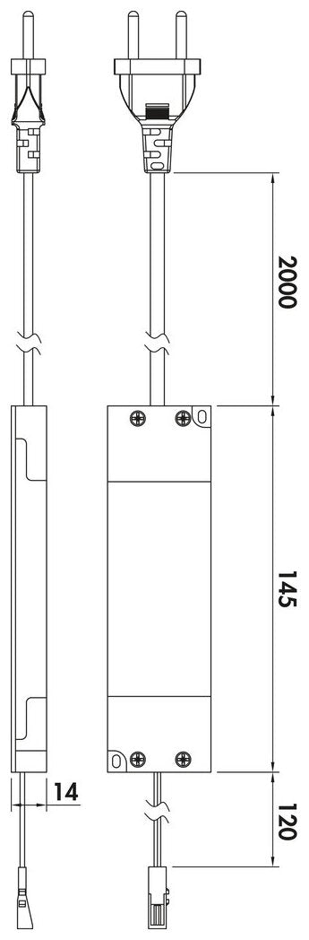 LED Konverter 1, weiß