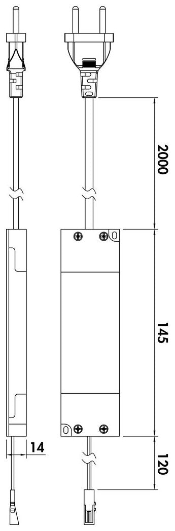 LED Konverter 1, weiß