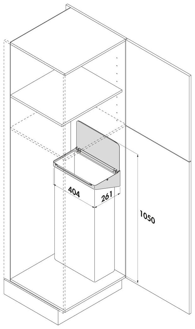 Tidy Müllsackhalterung, weiß