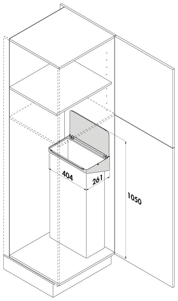 Tidy Müllsackhalterung, weiß
