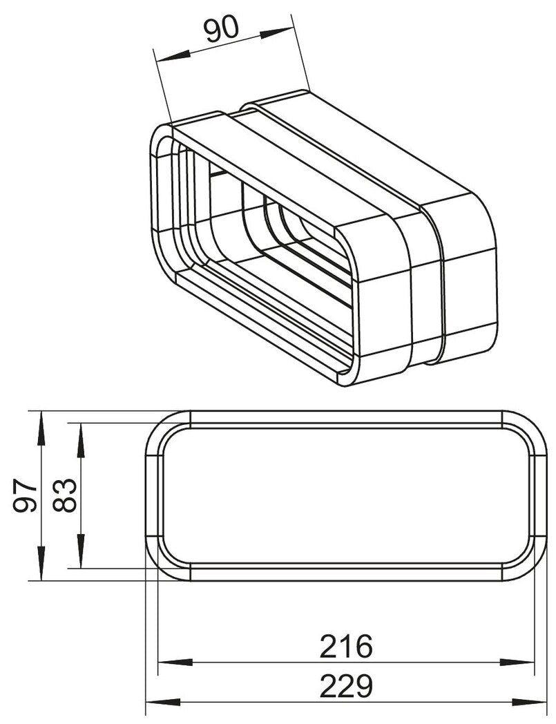 STEEL flow SF-VBS 150 Rohrbogenverbinder, verzinkter Stahl
