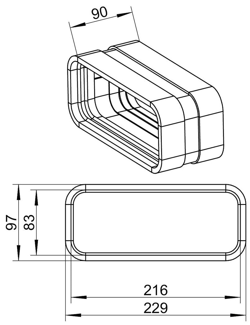 STEEL flow SF-VBS 150 Rohrbogenverbinder, verzinkter Stahl