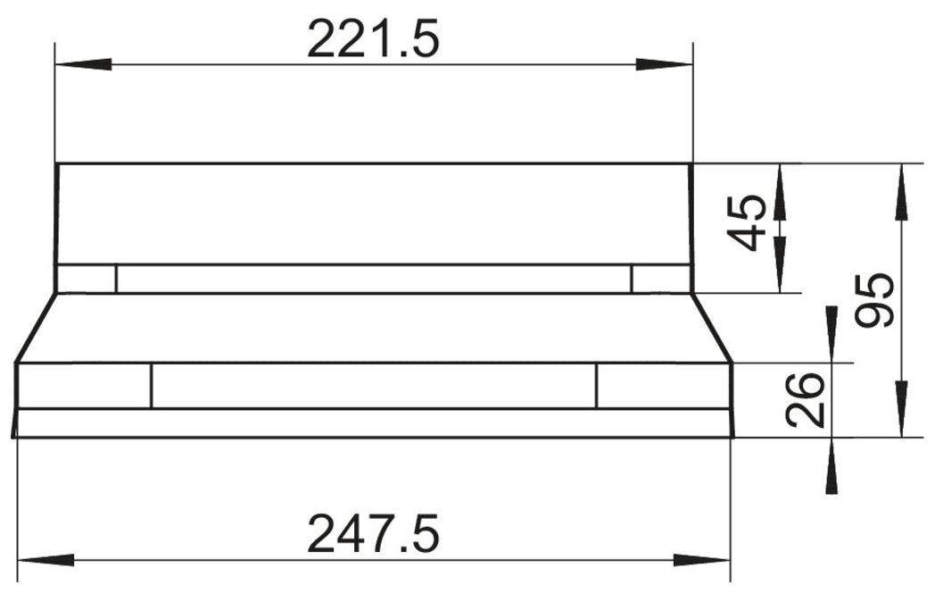 STEEL flow SF-BA 150 Adapter, verzinkter Stahl