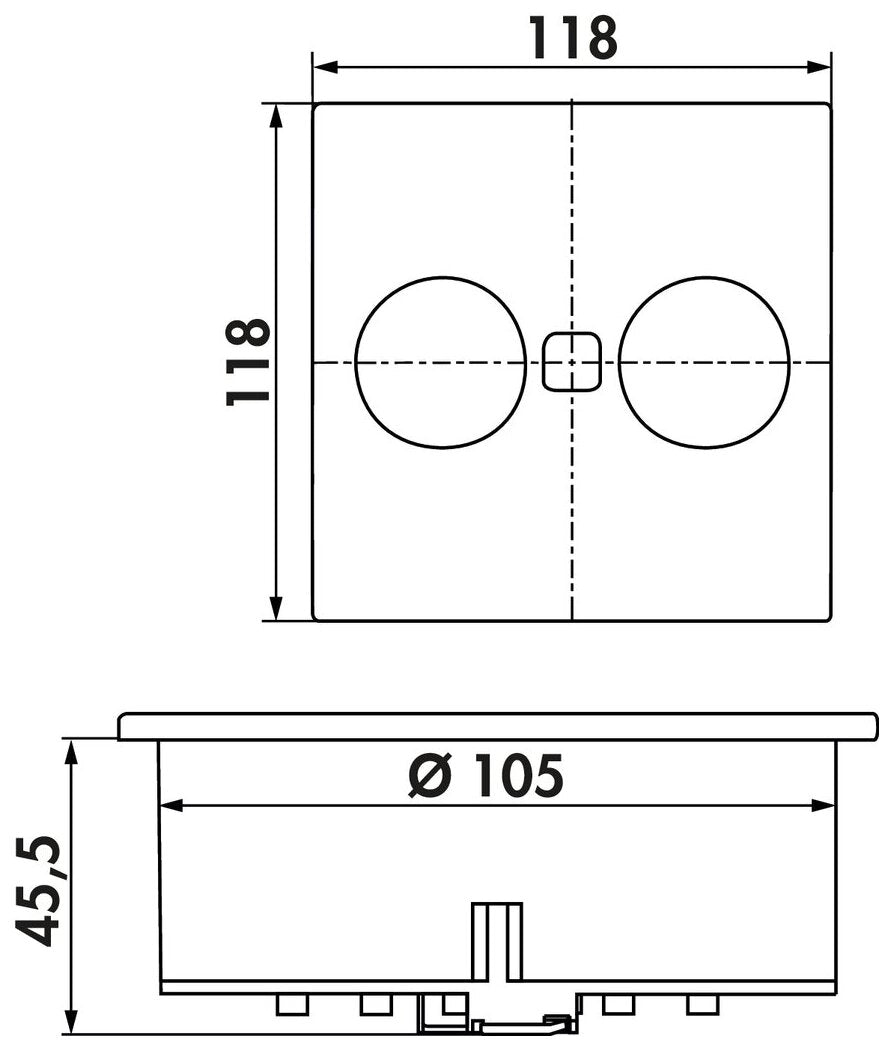 Duplex E Doppel USB A+C