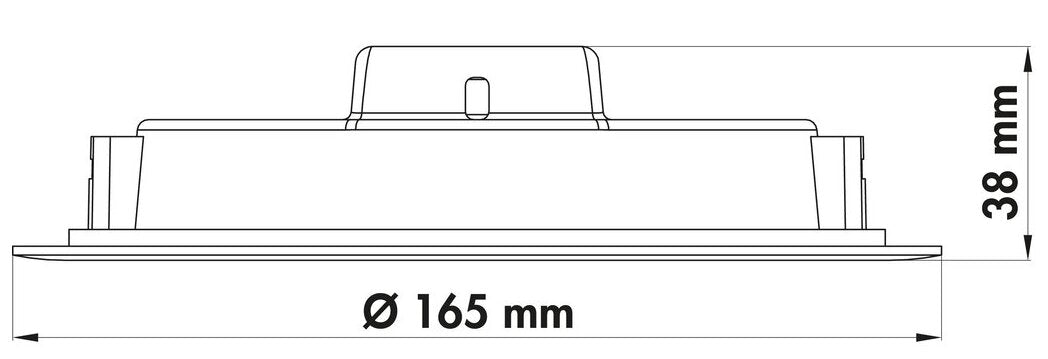 Copertina rund LED, Einzelleuchte, weiß