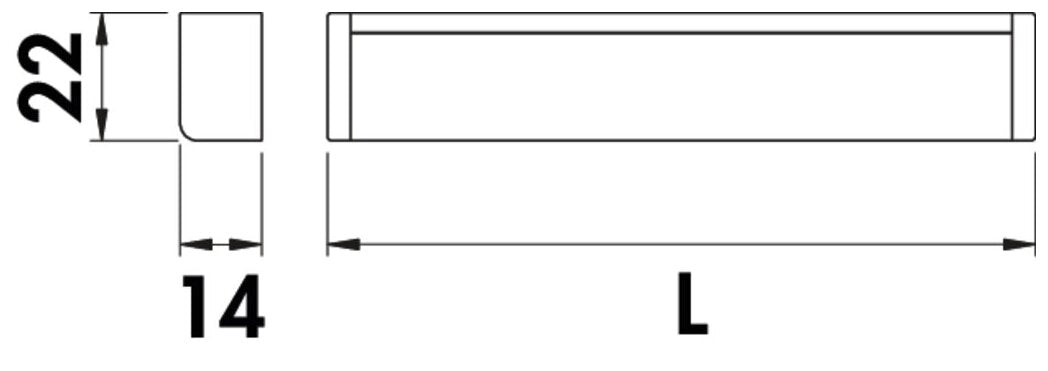 Lungo LED schwarz matt