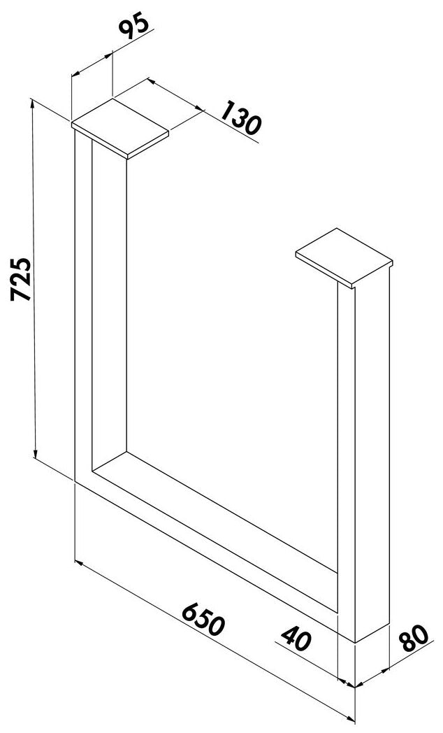 Thalea U, schwarz matt
