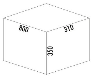 Cox Stand-UP® 350 K/800-3, anthrazit, H 350 mm