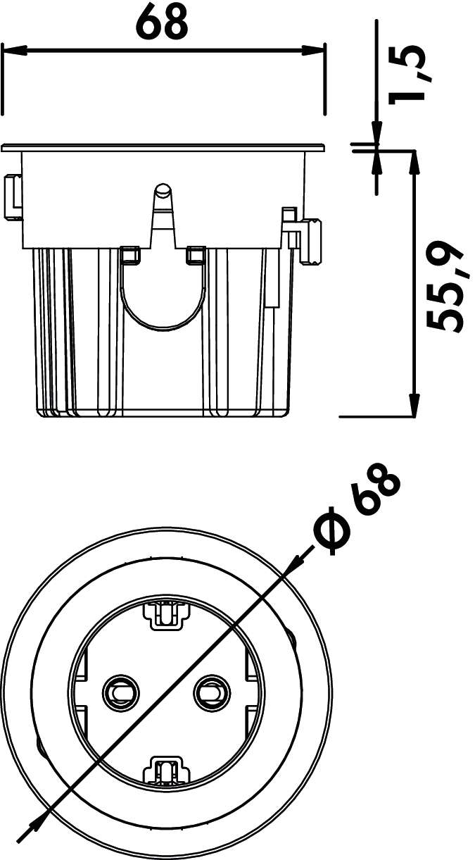 VersaDot Lite Einzelsteckdose