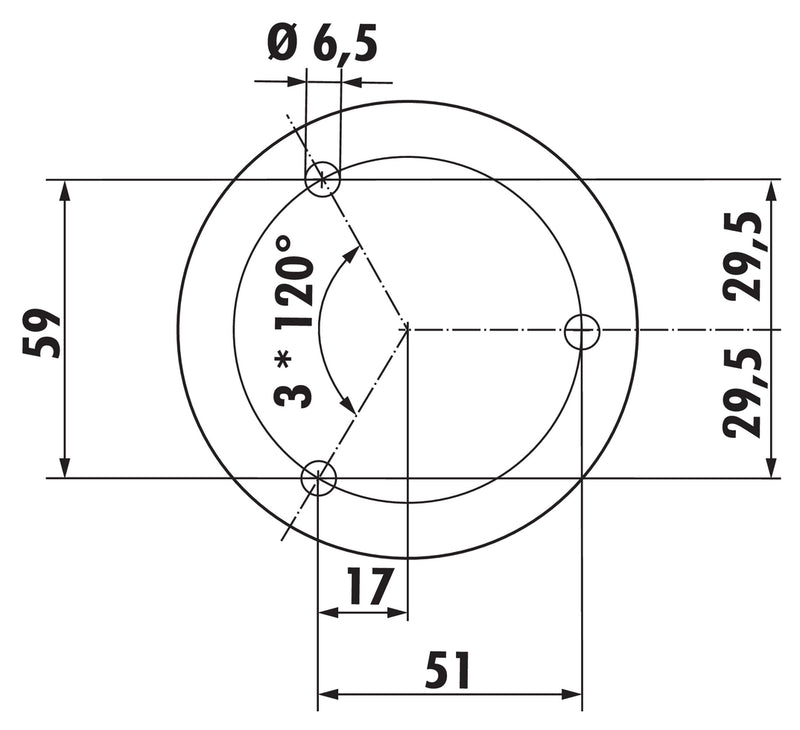 Zeichnung zu Typ 42 als Variante Edelstahl, H 230 mm, Rohr-Ø 35 mm von Naber GmbH in der Kategorie Stützelemente in Österreich auf conceptshop.at