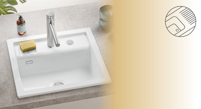 NABER-CONTURA SILQUA Design-Spüle mit integrierter Armaturenbank