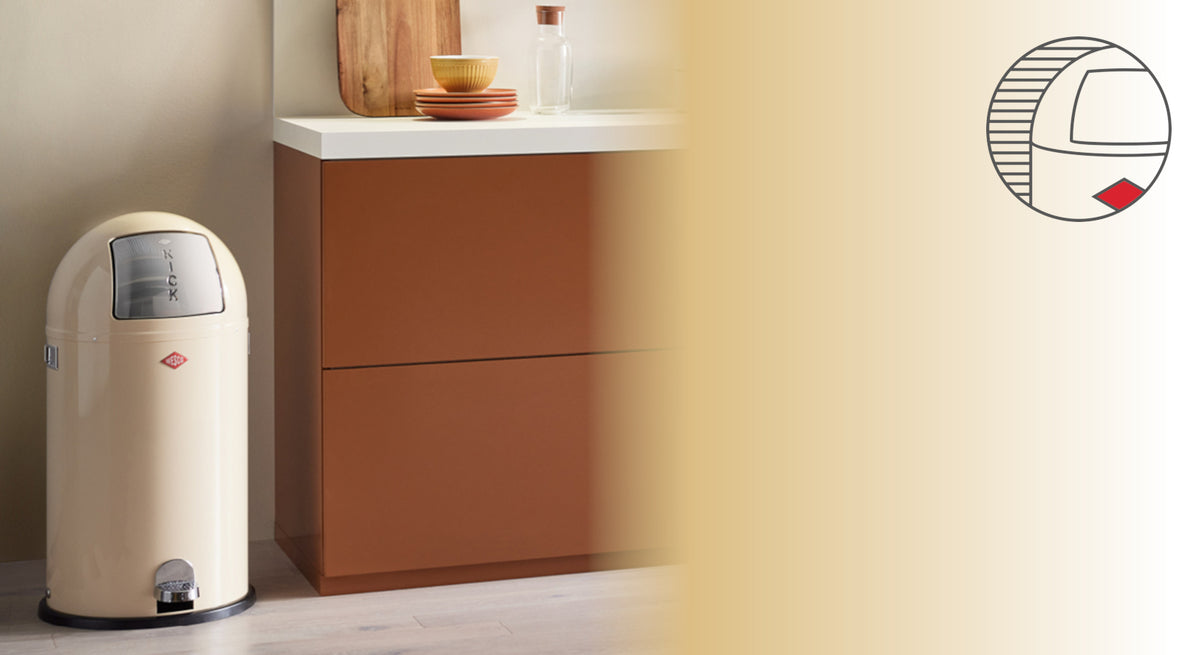 WESCO Multibehälter Design-Ikonen Pushboy Kickmaster und Grandy