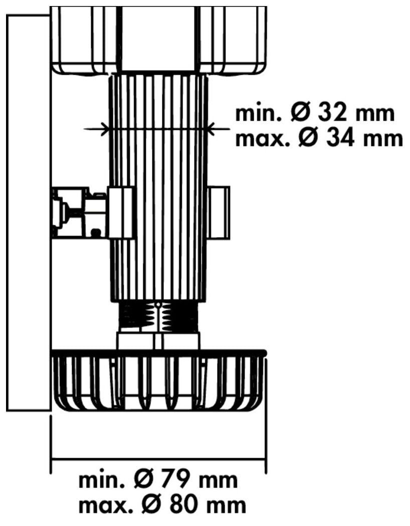 Halter für Sockelmontage, verzinkt