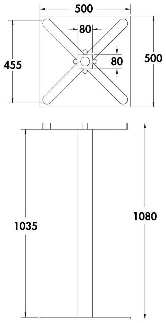 Livia SE schwarz, H 1080 mm