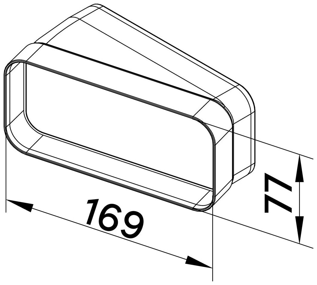 MF-RBH 125 Rohrbogen horizontal 15°, weiß