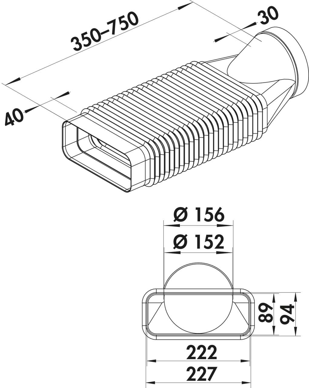 F-RBFLEX 2 System 150 Rohrbogen