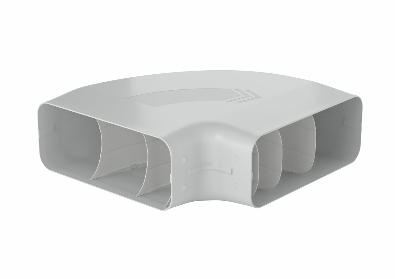 PRIME flow P-RBH 150 Rohrbogen horizontal 90°, hellgrau