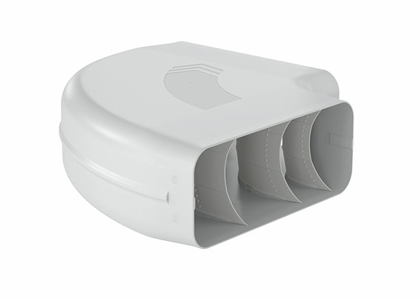 PRIME flow P-RBH 150 Rohrbogen horizontal 90°, hellgrau