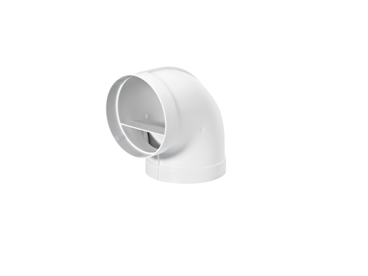 R-RBV flow 125 Rohrbogen 90°, weiß