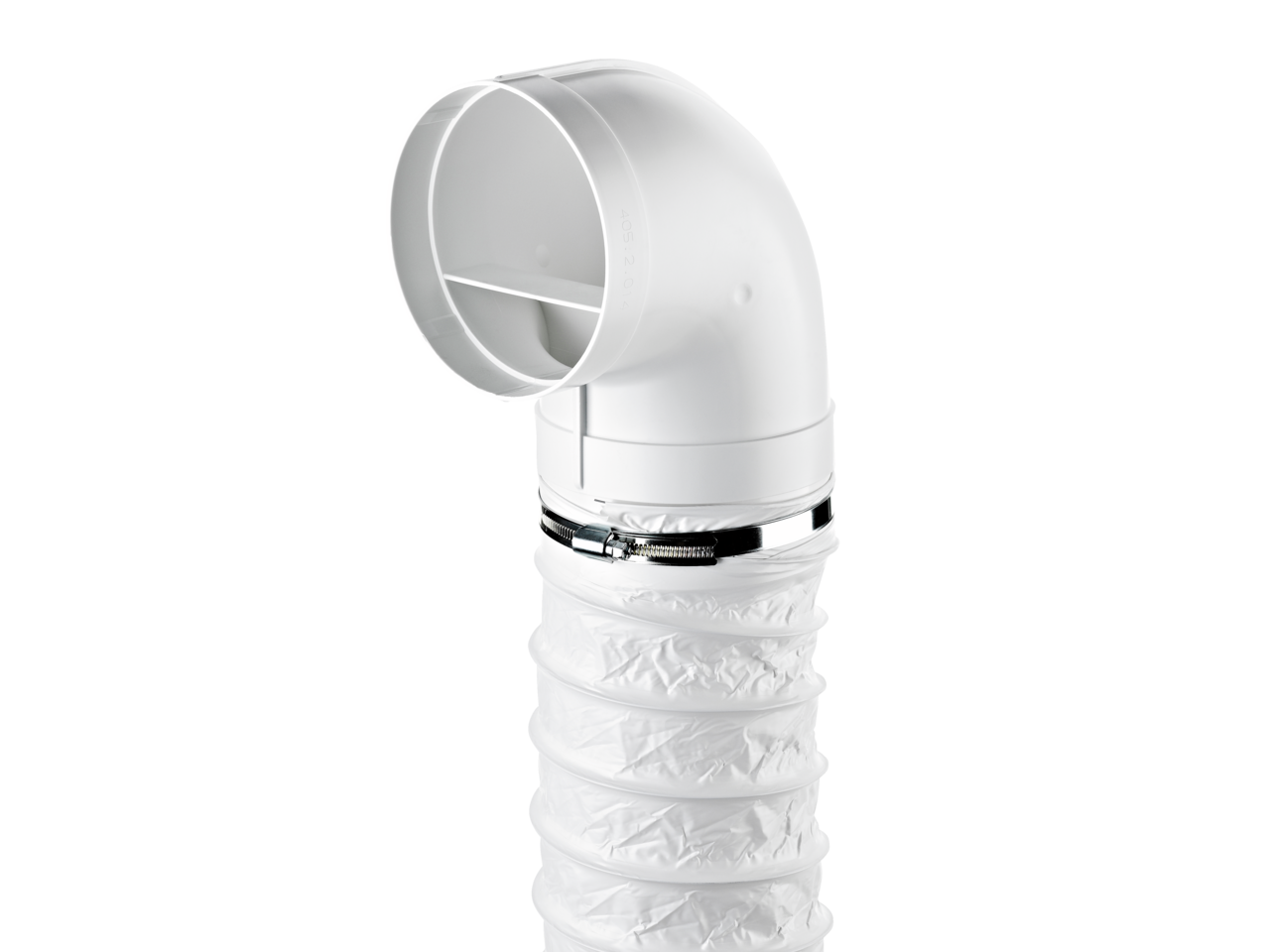 R-URX flow 125 Umlenkstück 90° mit Flexkanal