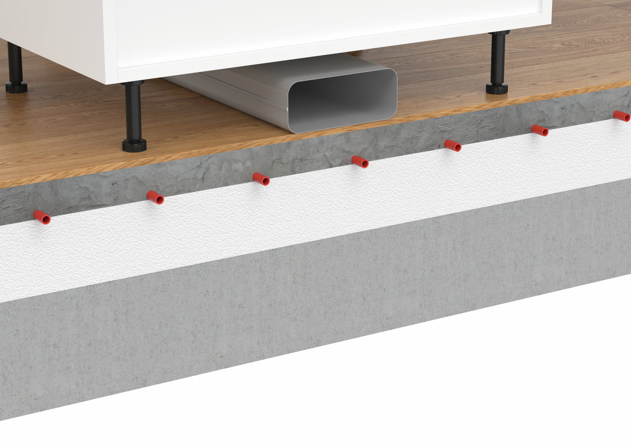 STEEL flow SF-VRO 150 Stützsteg, verzinkter Stahl, L 300 mm