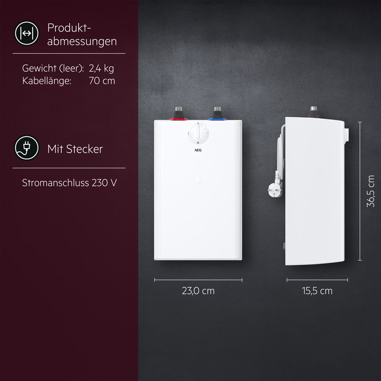 AEG Untertischgerät Small U5, weiß