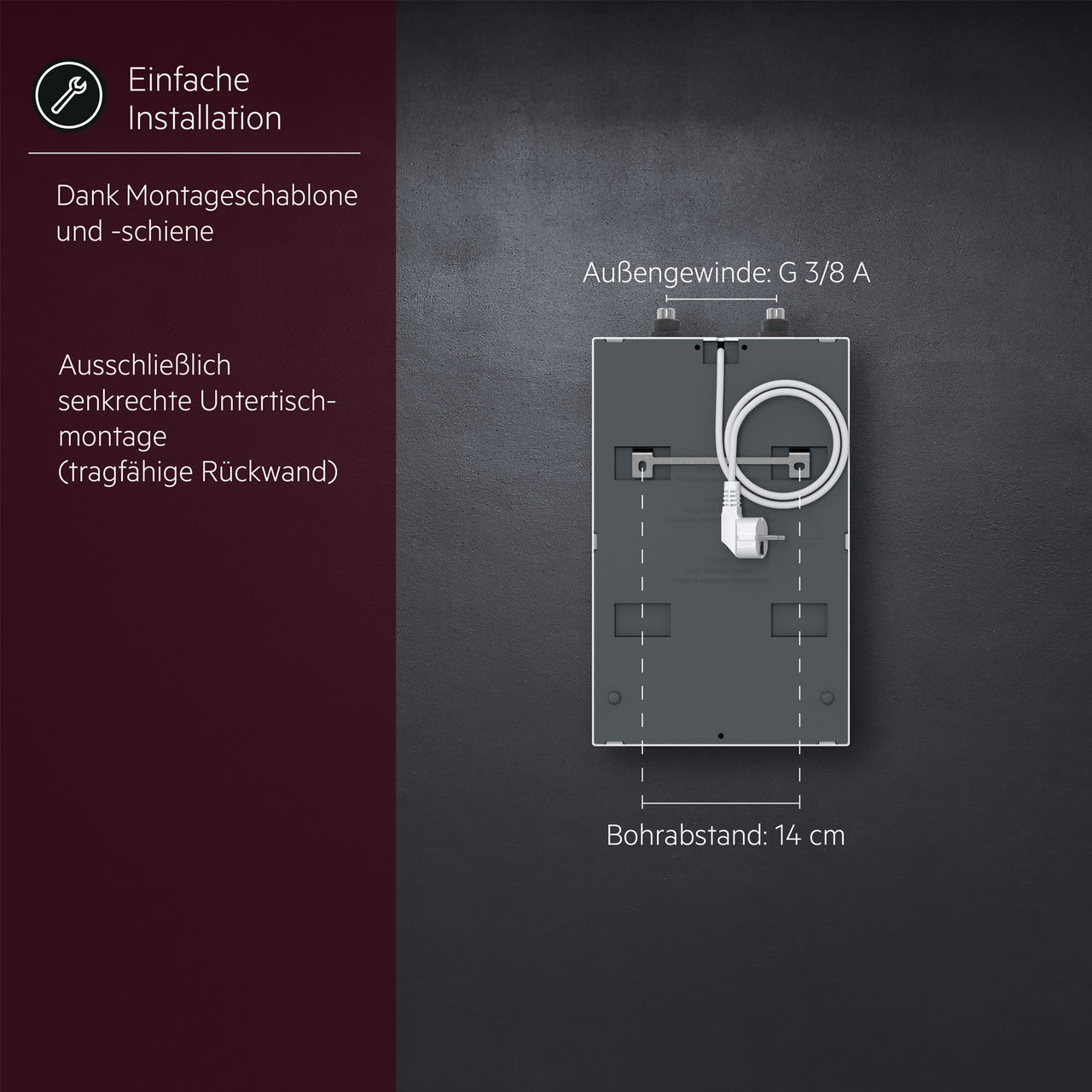 AEG Untertischgerät Small U5, weiß