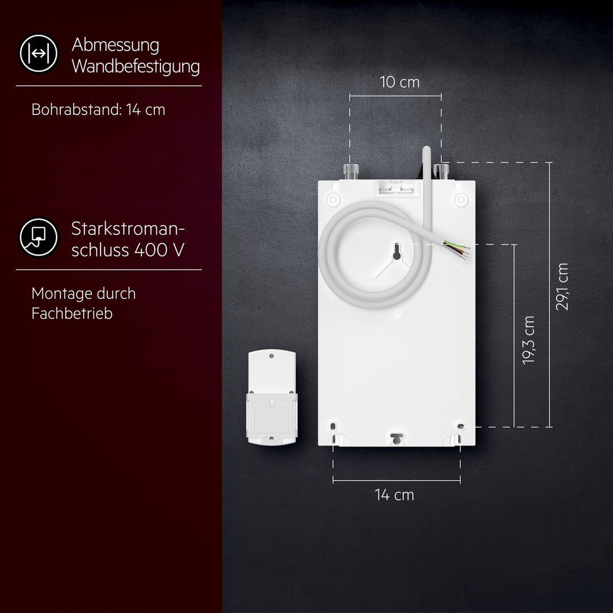 AEG Kompakt Durchlauferhitzer, weiß