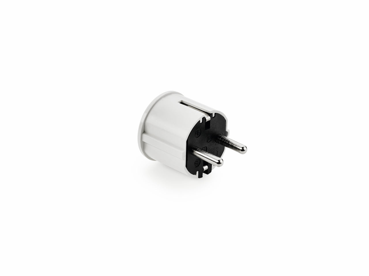 Schutzkontakt-Winkelstecker, weiß