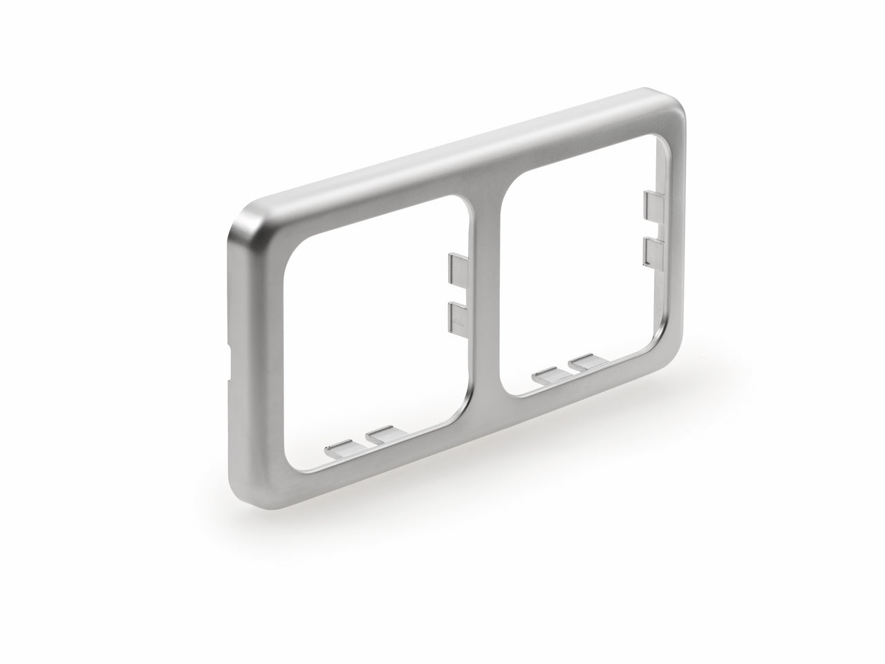 Abdeckrahmen 2, silberfarbig