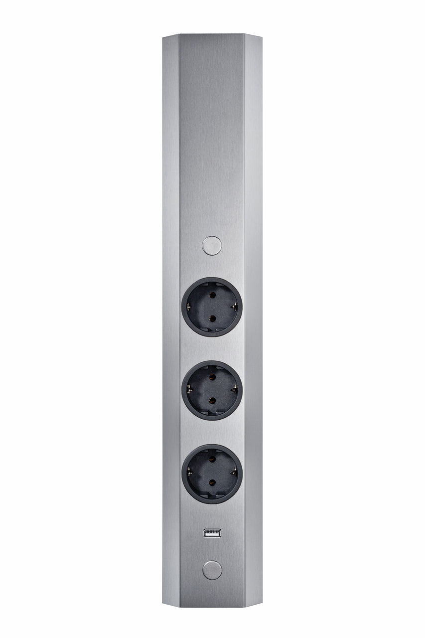 Mira Eck small USB A, Edelstahl