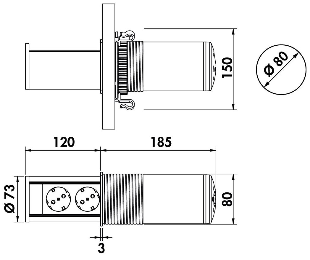 VersaLift USB A/C QI