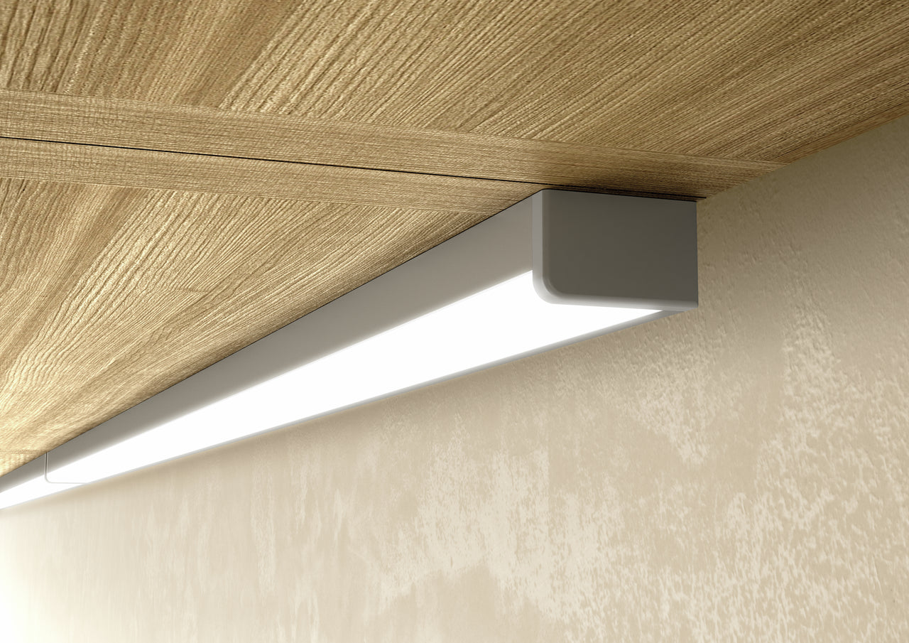 Lungo LED edelstahlfarbig
