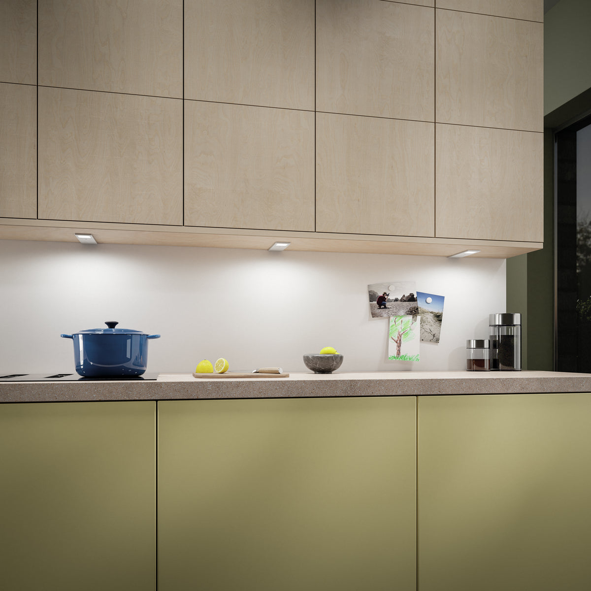 Forato LED alufarbig