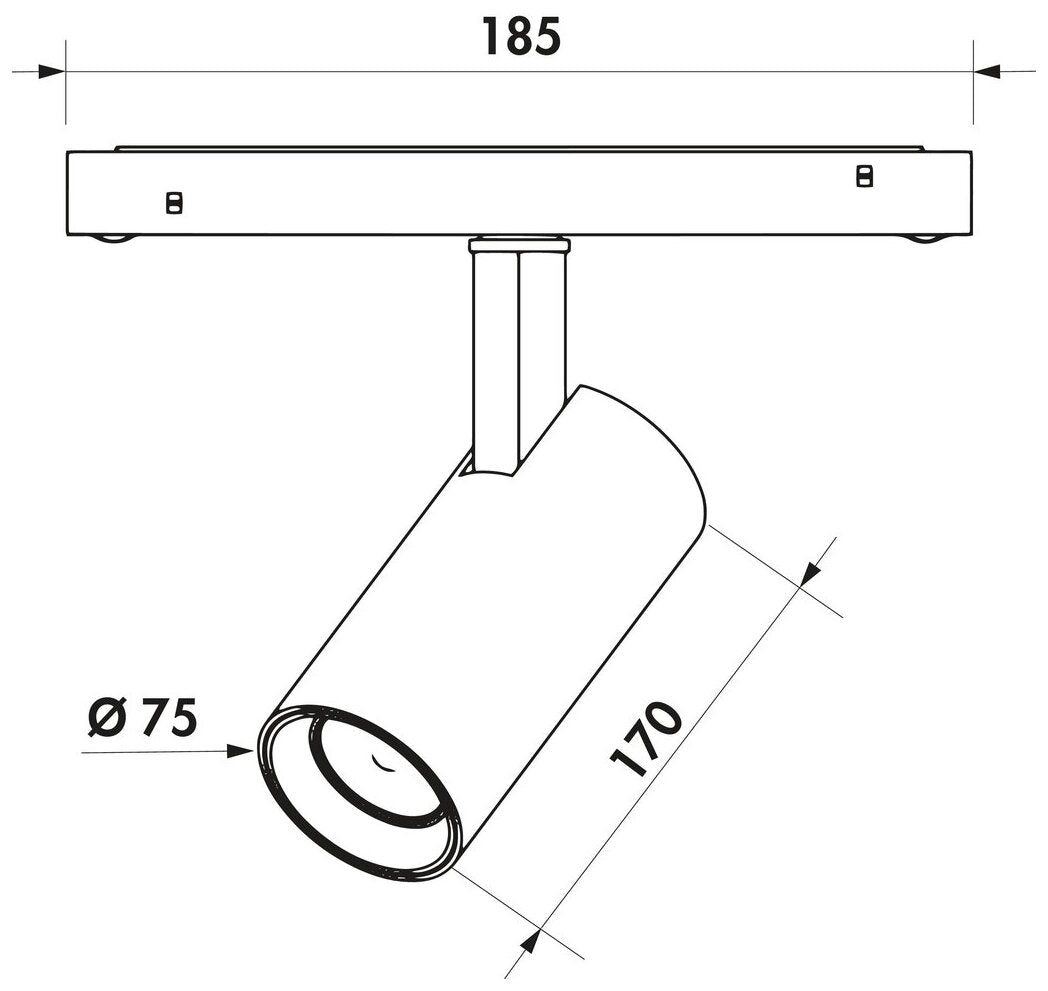 Easytrack Power Spot, schwarz matt