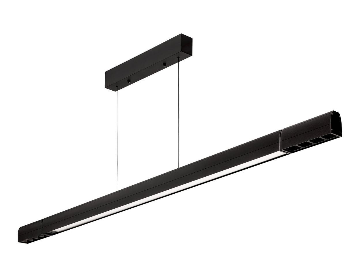 Svala LED, L 1560 mm, 40 W, schwarz