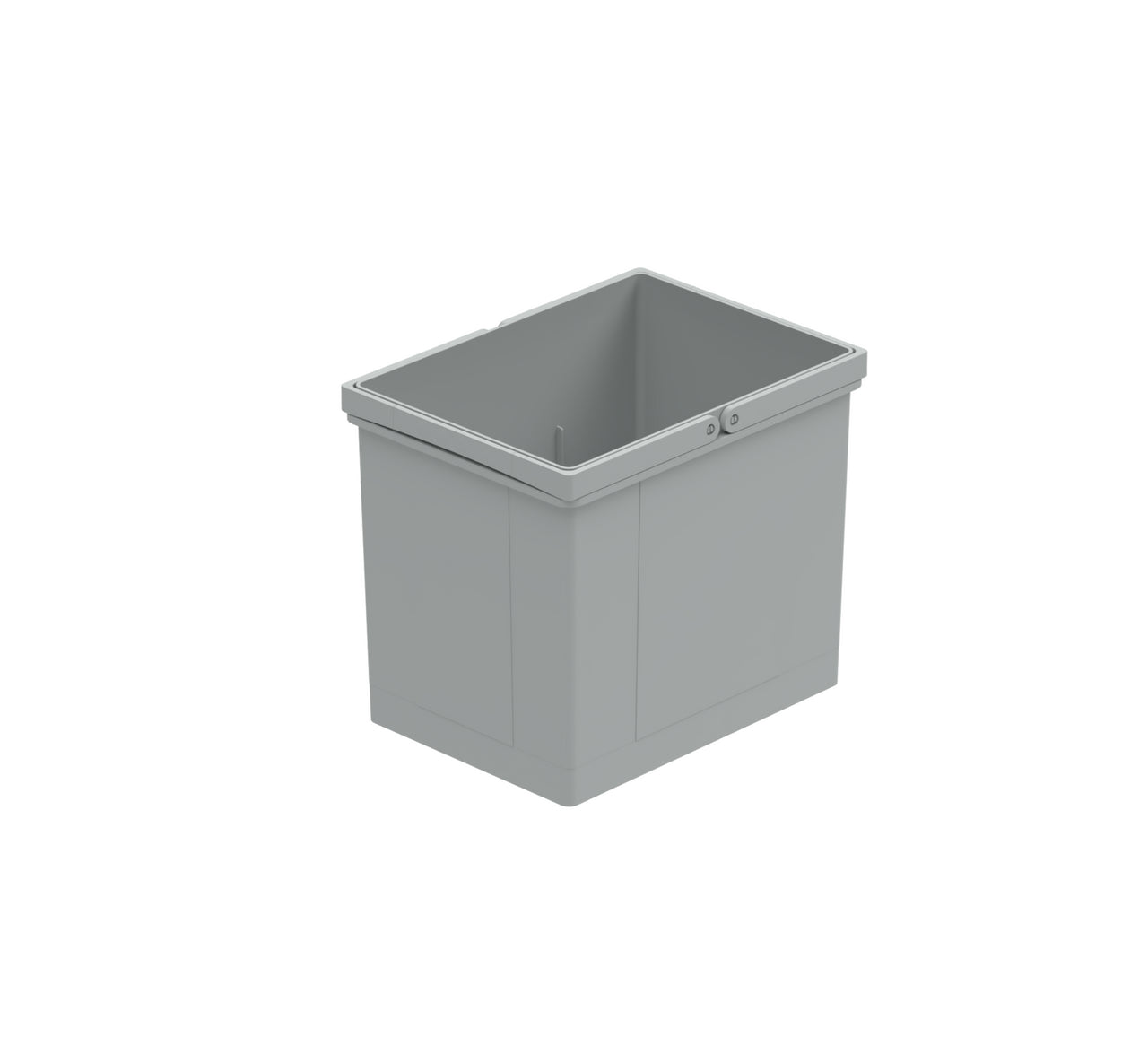 WESCO® Doppelbügel-Eimer, alugrau, 15 l