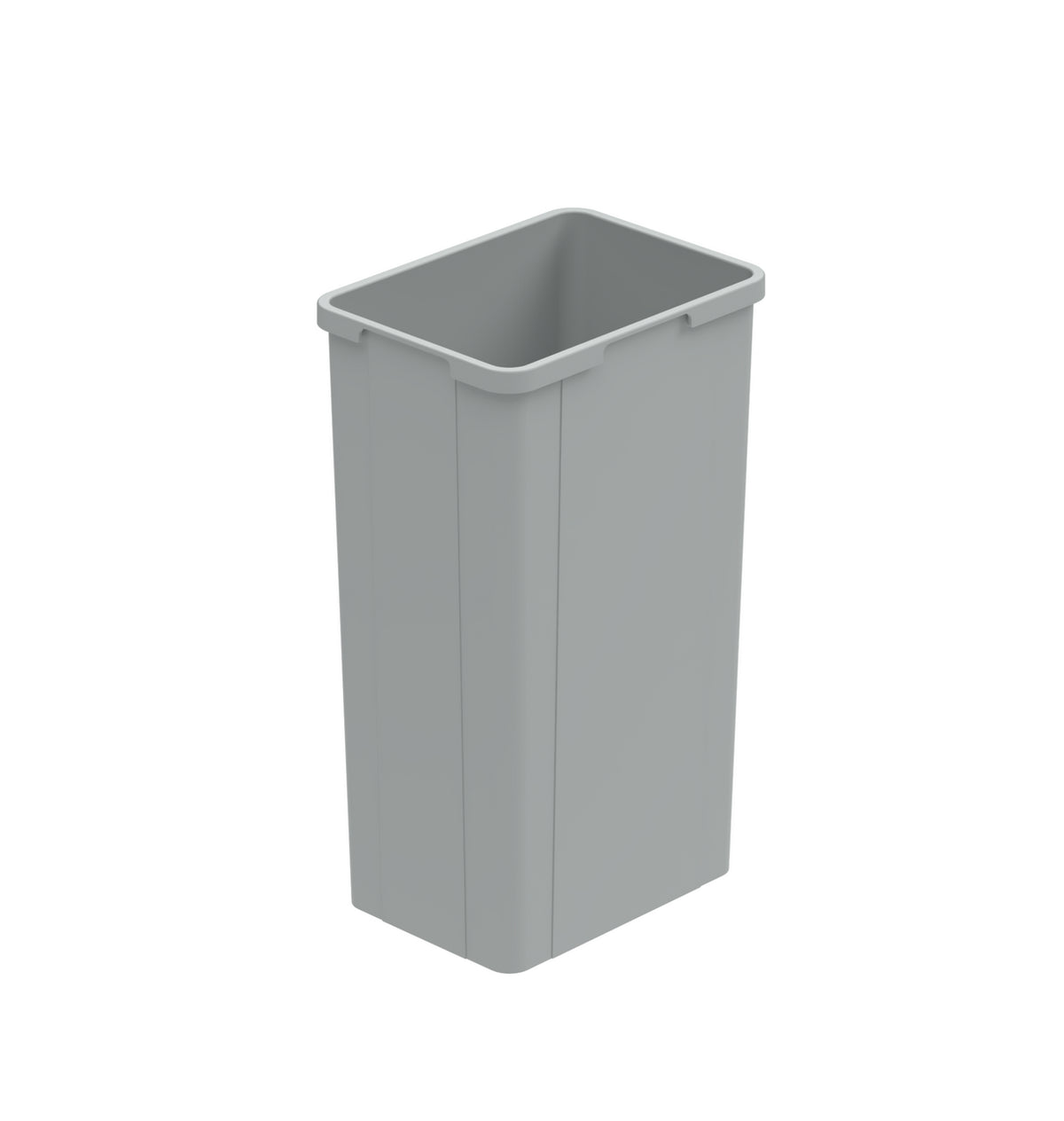 WESCO® Bügellose-Eimer, alugrau, 32 l