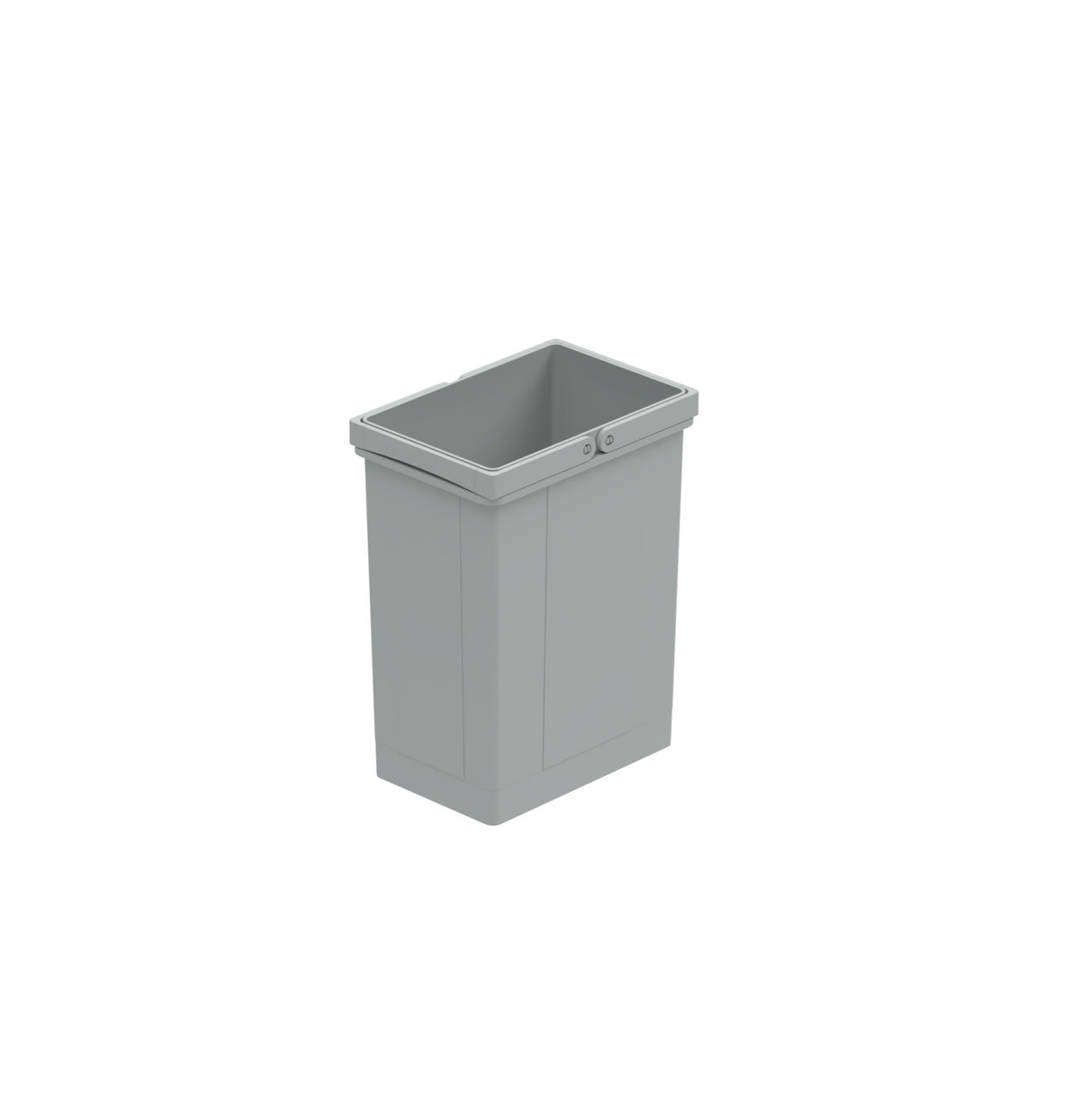 WESCO® Doppelbügel-Eimer, alugrau, 8 l