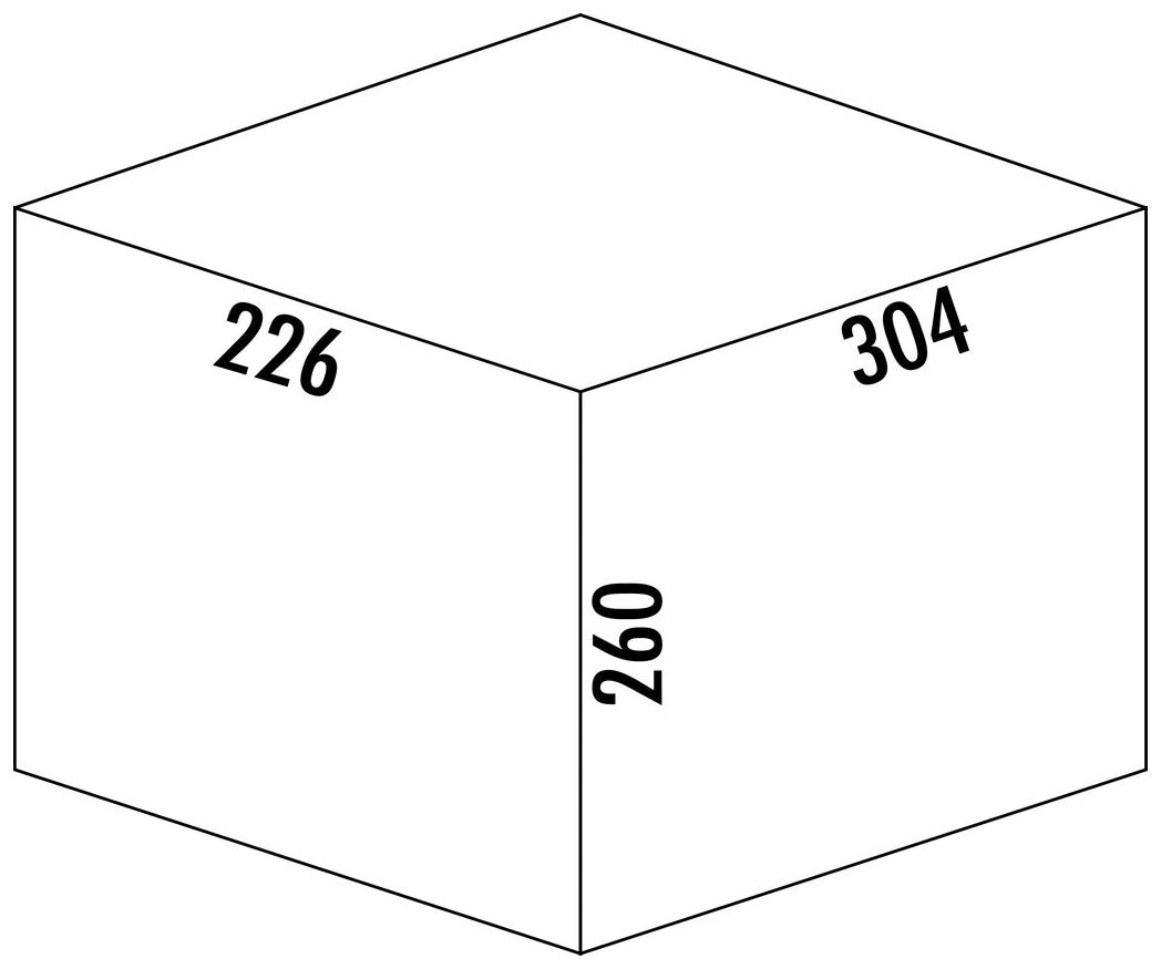 WESCO® Doppelbügel-Eimer, anthrazit, 15 l
