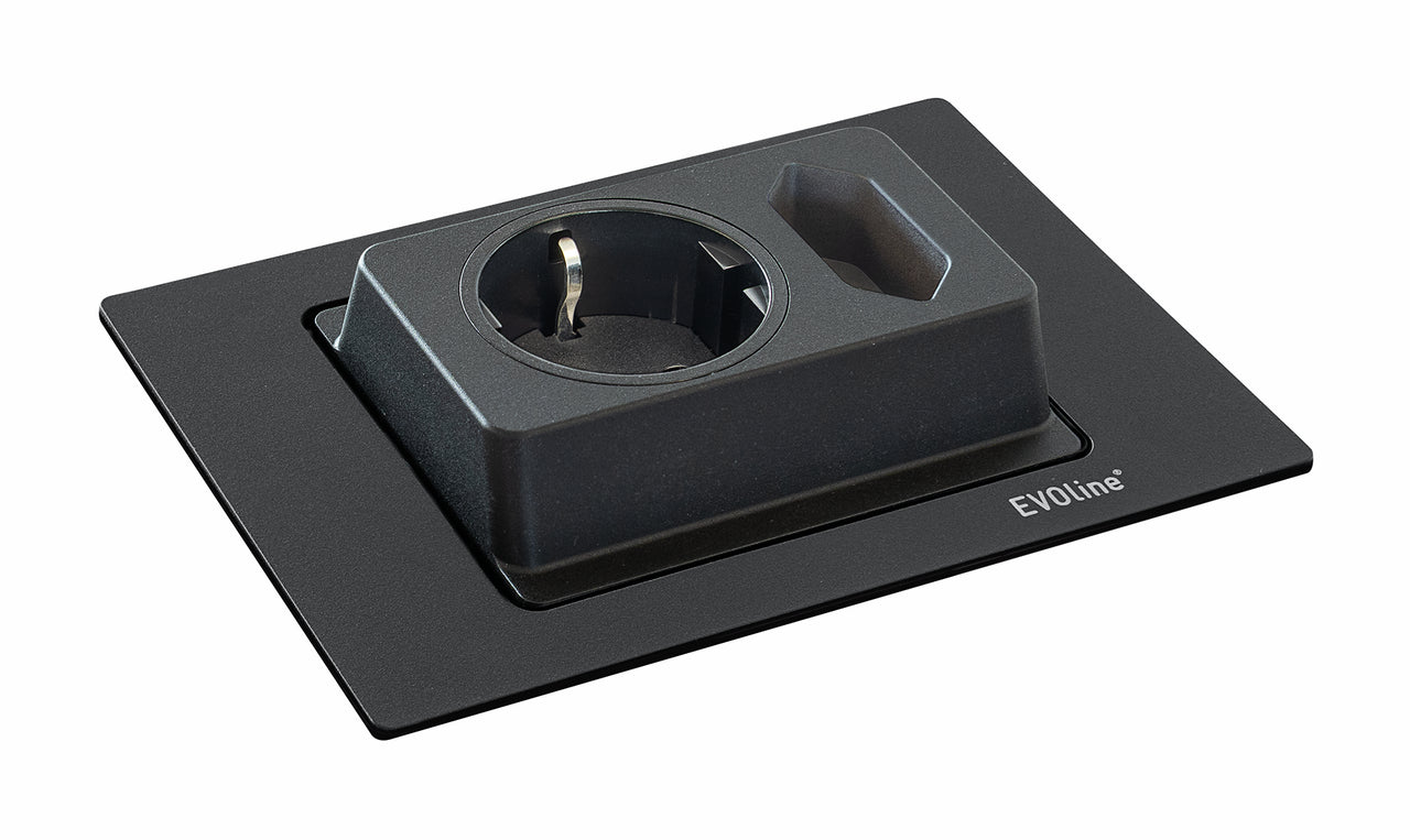 Evoline® Spin, schwarz matt
