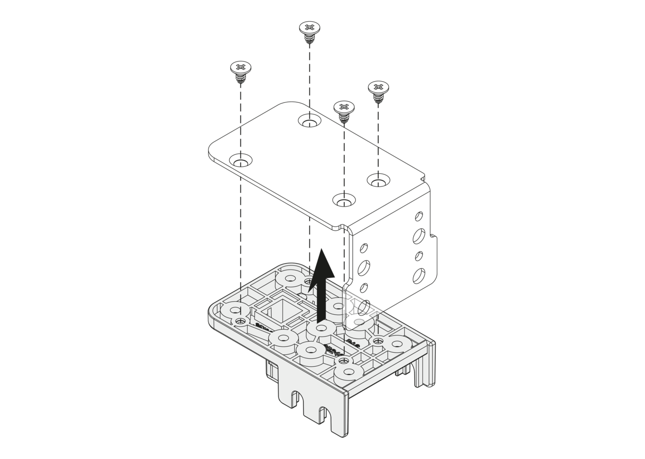 Cornerstone Maxx Blindbefestigung, silber