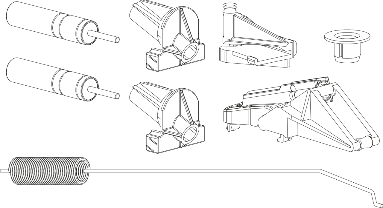 Cornerstone Swing Dämpfungsset, grau