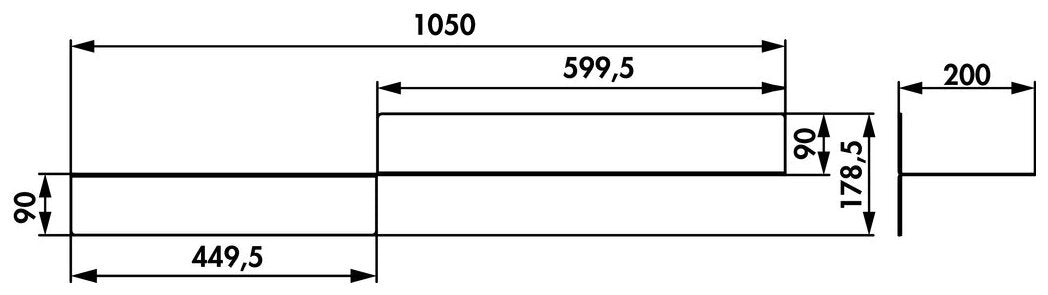 Steps 1 Wandregal