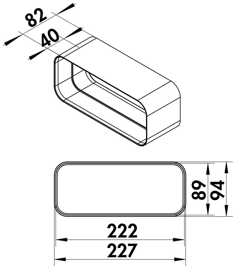 F-RVB 150 Rohrverbinder, weiß