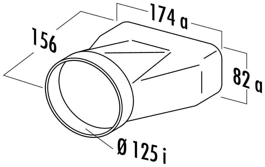 MF-EST 125 Endstück, weiß