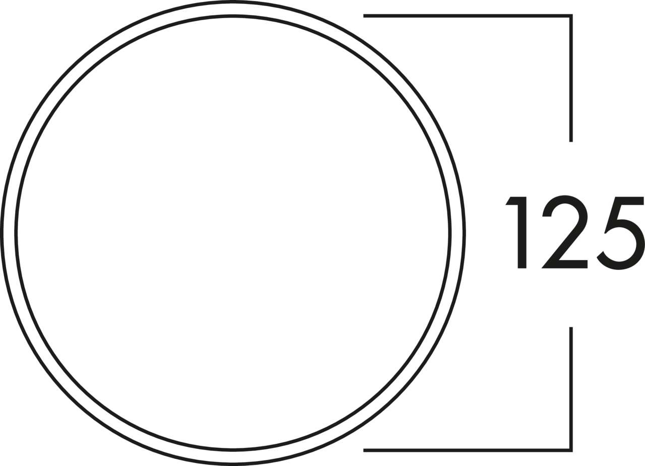 125 Maueranschlussstutzen 1