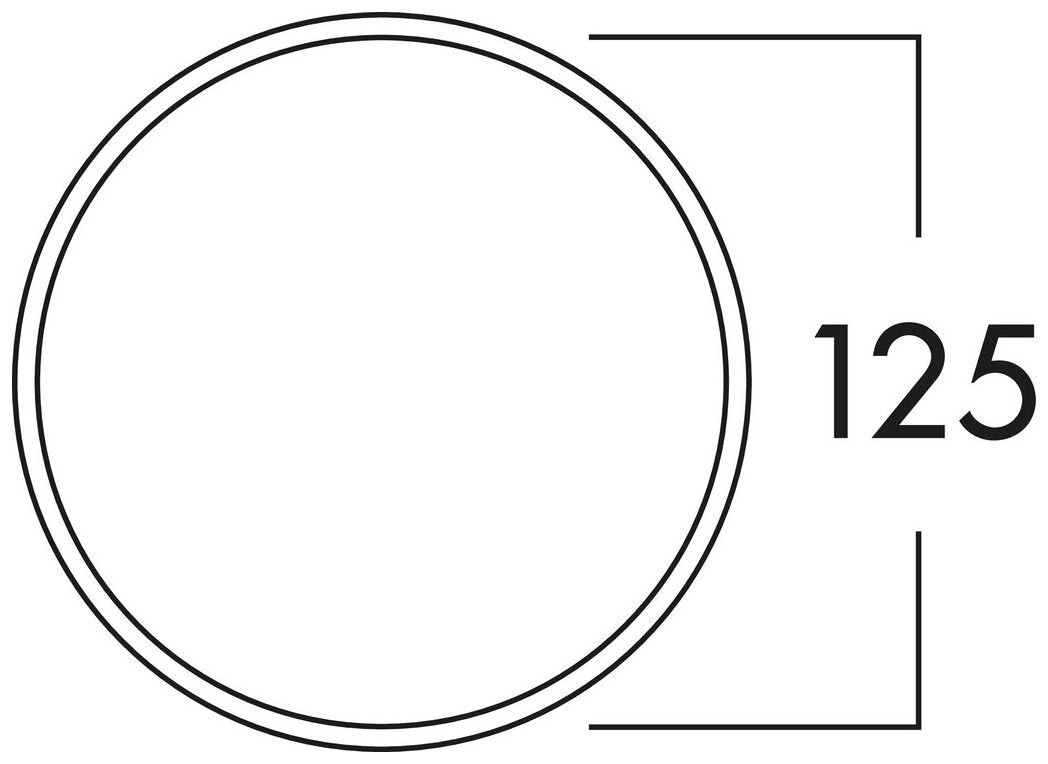 125 Maueranschlussstutzen 1, weiß